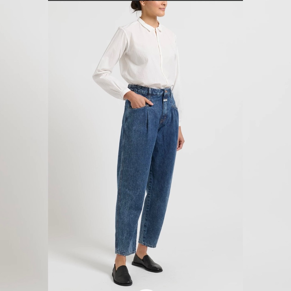 Closed "Pearl" High Waisted Jeans in Dark Blue 26 - Picture 2 of 12